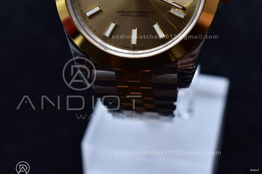 1:1 On Edition DateJust 126331 Yellow 41 YG 904L Gold Bracelet SS Dial VSF VS3235 Best Jubilee Steel 0425